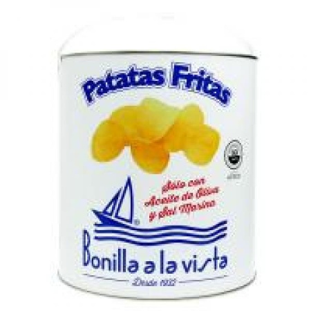 Kartulikrõpsud oliiviõliga ja meresoolaga (275 g) BONILLA A LA VISTA CON SAL (LATA)