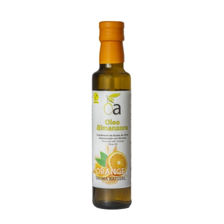 Apelsini aroomiga väärisoliiviõli (250 ml) ACEITE DE OLIVA VIRGEN EXTRA AROMATIZADO CON NARANJA, OLMEO ALMANZORA