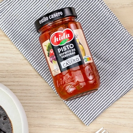 Praetud köögiviljad tomatikastmes (350 g) PISTO TOMATE CON VERDURAS (Hida)