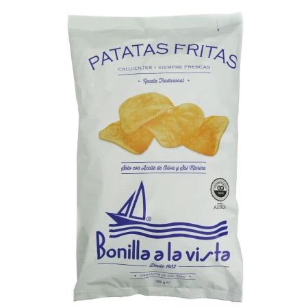 Kartulikrõpsud oliiviõliga ja meresoolaga (300 g) BONILLA A LA VISTA