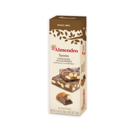 Šokolaadi turron mandlitega (100 g) EL ALMENDRO