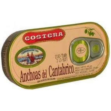 Anšoovisi filee oliiviõlis (100 g) FILETE ANCHOA AC.OLIVA 1/8F.A. (Costera)