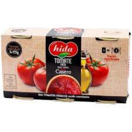 Madalal kuumusel valmistatud tomatikaste (3 tk x 155 g) HIDA