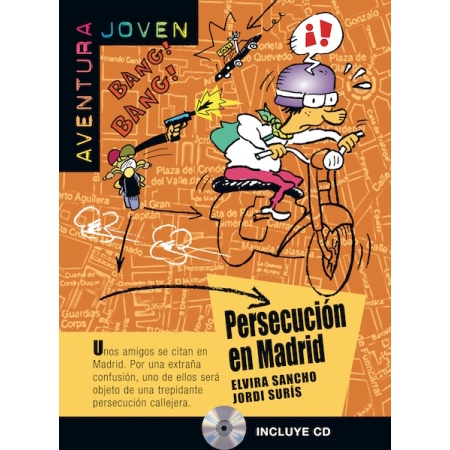 Aventura Joven, Persecución en Madrid + CD (autor Elvira Sancho, Jordi  Suris)