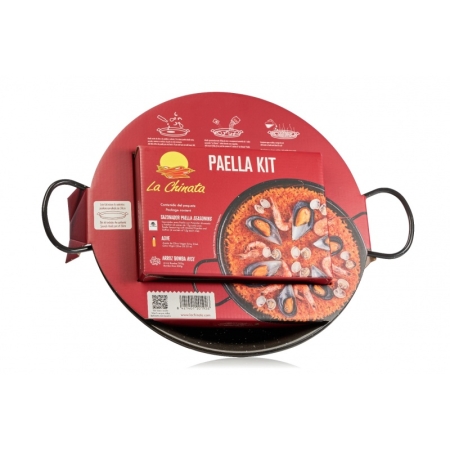 Paella komplekt neljale koos paella panniga (30 cm) KIT PAELLA CON PAELLERA 30cm (La Chinata))